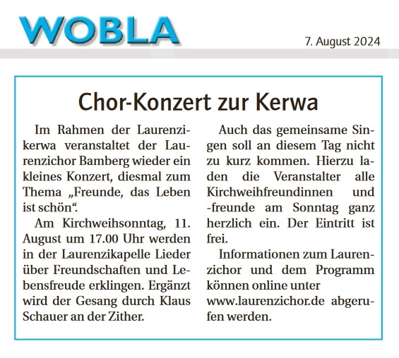 Artikel im Wobla